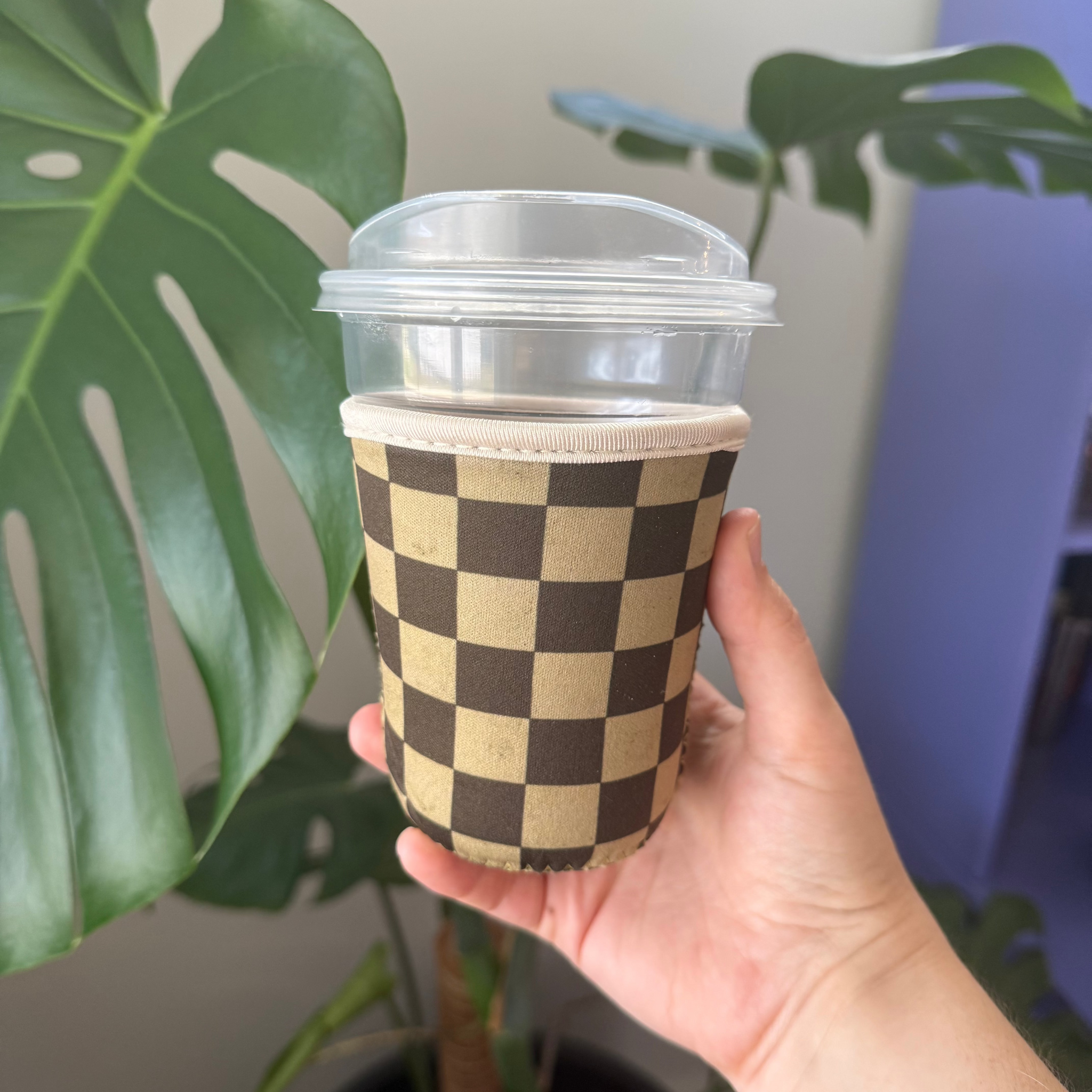 Green Check Drink Sleeve – Lindy Stark